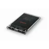Obudowa GEMBIRD USB 3.0 na dysk SATA 2,5 cala o grubości 9,5 mm, przezroczysty plastik