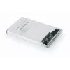 Obudowa GEMBIRD USB 3.0 na dysk SATA 2,5 cala o grubości 9,5 mm, przezroczysty plastik