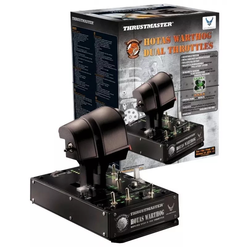 Thrustmaster HOTAS Warthog Dual Throttles Czarny USB Symulator Lotu PC