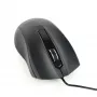 Przewodowa symetryczna mysz optyczna Gembird MUS-3B-01 — USB Typ-A, 1000 DPI, 3 przyciski, czarna
