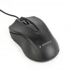 Przewodowa symetryczna mysz optyczna Gembird MUS-3B-01 — USB Typ-A, 1000 DPI, 3 przyciski, czarna