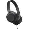 JVC Powerful Sound Wired On Ear Black, Przewodowe, 10 - 26000 Hz, Rozmowy/Muzyka, 140 g, Słuchawki, Czarny