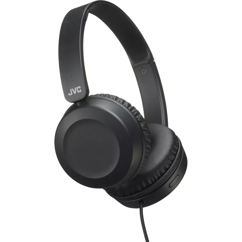 JVC Powerful Sound Wired On Ear Black, Przewodowe, 10 - 26000 Hz, Rozmowy/Muzyka, 140 g, Słuchawki, Czarny