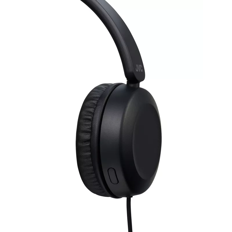 JVC Powerful Sound Wired On Ear Black, Przewodowe, 10 - 26000 Hz, Rozmowy/Muzyka, 140 g, Słuchawki, Czarny
