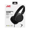 JVC Powerful Sound Wired On Ear Black, Przewodowe, 10 - 26000 Hz, Rozmowy/Muzyka, 140 g, Słuchawki, Czarny