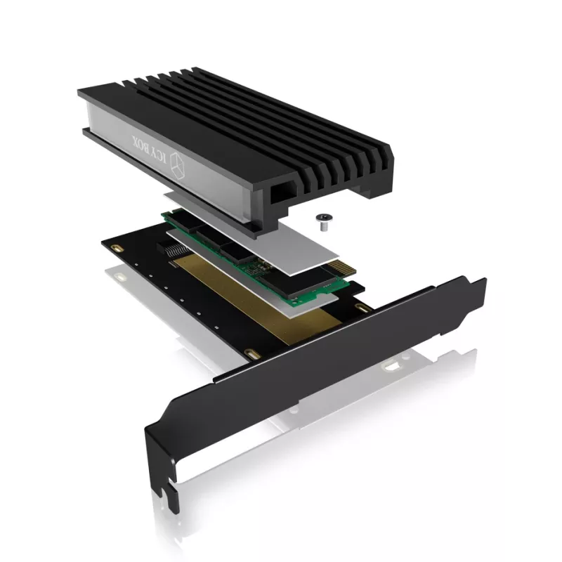 ICY BOX IB-PCI214M2-HSL karty interfejsów/adaptery Wewnętrzny M.2