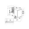 Zmywarka do zabudowy częściowej WHIRLPOOL WIC 3C26 F — 60 cm, 14 kompletów, 46 dB, Klasa energetyczna E