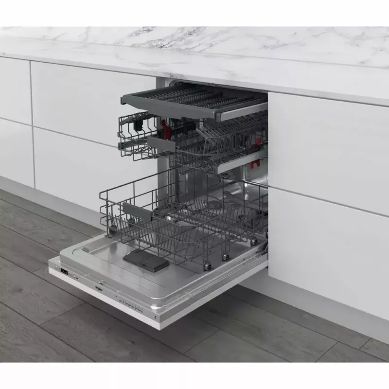 Zmywarka do zabudowy częściowej WHIRLPOOL WIC 3C26 F — 60 cm, 14 kompletów, 46 dB, Klasa energetyczna E