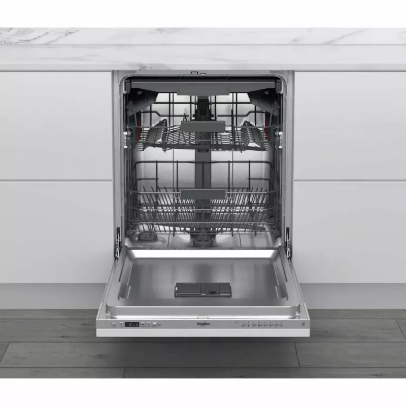 Zmywarka do zabudowy częściowej WHIRLPOOL WIC 3C26 F — 60 cm, 14 kompletów, 46 dB, Klasa energetyczna E