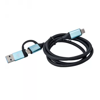 Kabel USB-C do USB-C ze zintegrowanym adapterem USB 3.0 i-tec C31USBCACBL