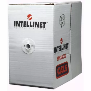 Intellinet sieciowy Bulk Cat6 kabel, 23 AWG, Solid Wire, 305m, szary, CCA, U/UTP, Box