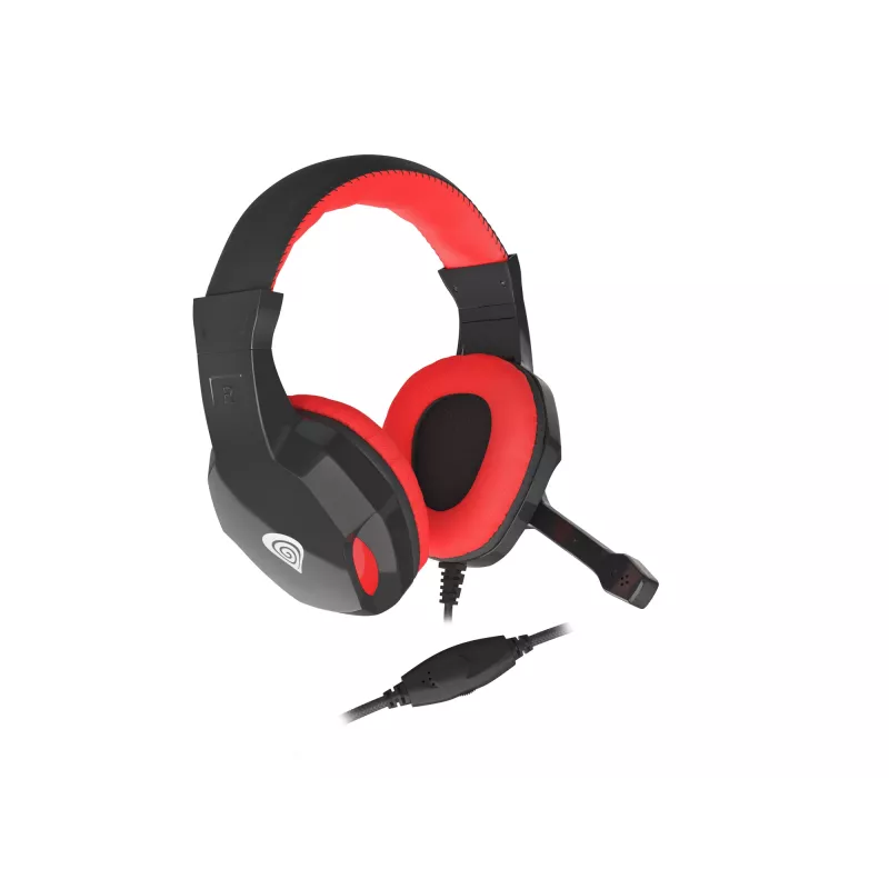 GENESIS Argon 110 Zestaw słuchawkowy Przewodowy Nagłowny Gaming Czarny, Czerwony