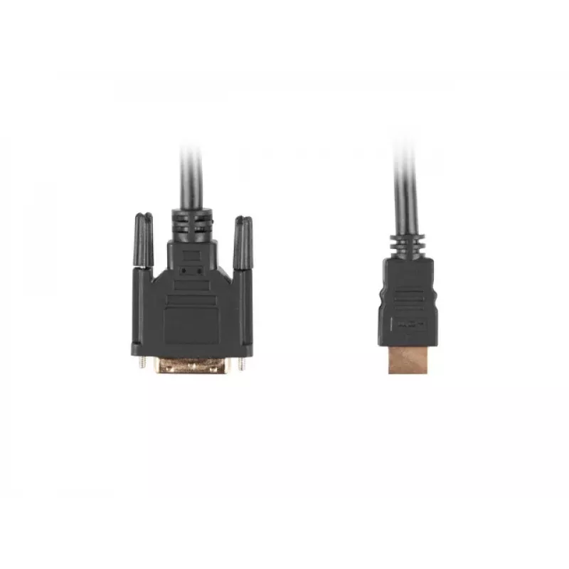Kabel wideo adapter LANBERG HDMI Typ A (męski) do DVI-D (męski), 1,8 m, czarny, maks. rozdzielczość 1920x1200