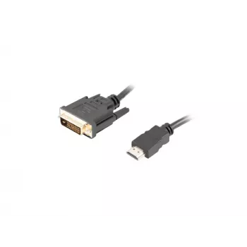 LANBERG Hdmi(m)->DVI-d(m)(24+1) kabel Dual Link With Gold-plated 4k Złącza - 1.8m Czarny