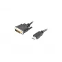 LANBERG Hdmi(m)->DVI-d(m)(24+1) kabel Dual Link With Gold-plated 4k Złącza - 1.8m Czarny