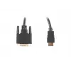 LANBERG Hdmi(m)->DVI-d(m)(24+1) kabel Dual Link With Gold-plated 4k Złącza - 1.8m Czarny