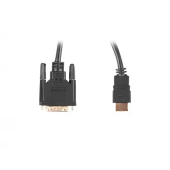 LANBERG Hdmi(m)->DVI-d(m)(24+1) kabel Dual Link With Gold-plated 4k Złącza - 1.8m Czarny