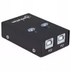 Przełącznik współdzielenia USB MANHATTAN 162005, USB 2.0 Type-B, 2 porty, 480 Mbps, kabel 1,5 m, biały
