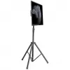 Manhattan Tripod Floor Mount do TV i monitorów, zestaw stojaka, Do ekranów: 37 inch do 65 inch, Kompatybilność VESA: wszystkie między 200x200 a 600x400mm – sprawdź wymiary czterech otworów montażowych z tyłu ekranu, aby upewnić się, że pasuje, Maks. 35kg, Czarny, LFD, Uchwyt