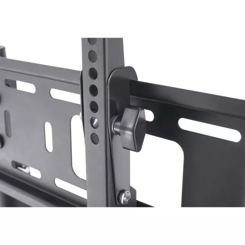 Manhattan Tripod Floor Mount do TV i monitorów, zestaw stojaka, Do ekranów: 37 inch do 65 inch, Kompatybilność VESA: wszystkie między 200x200 a 600x400mm – sprawdź wymiary czterech otworów montażowych z tyłu ekranu, aby upewnić się, że pasuje, Maks. 35kg, Czarny, LFD, Uchwyt