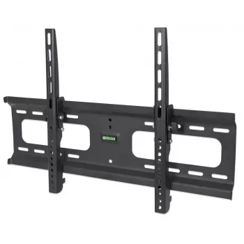 Manhattan Wall Mount for TV & Monitors (Tiltable), For screens 37 inch to 65 inch, VESA compatibility: all between 200x200mm to 600x400mm - check the dimensions of the four mounting holes on back of screen to ensure it fits, Max 75kg, Czarny, Bracket