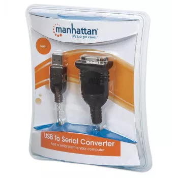 Kabel konwertera USB-A na szeregowy Manhattan 205146