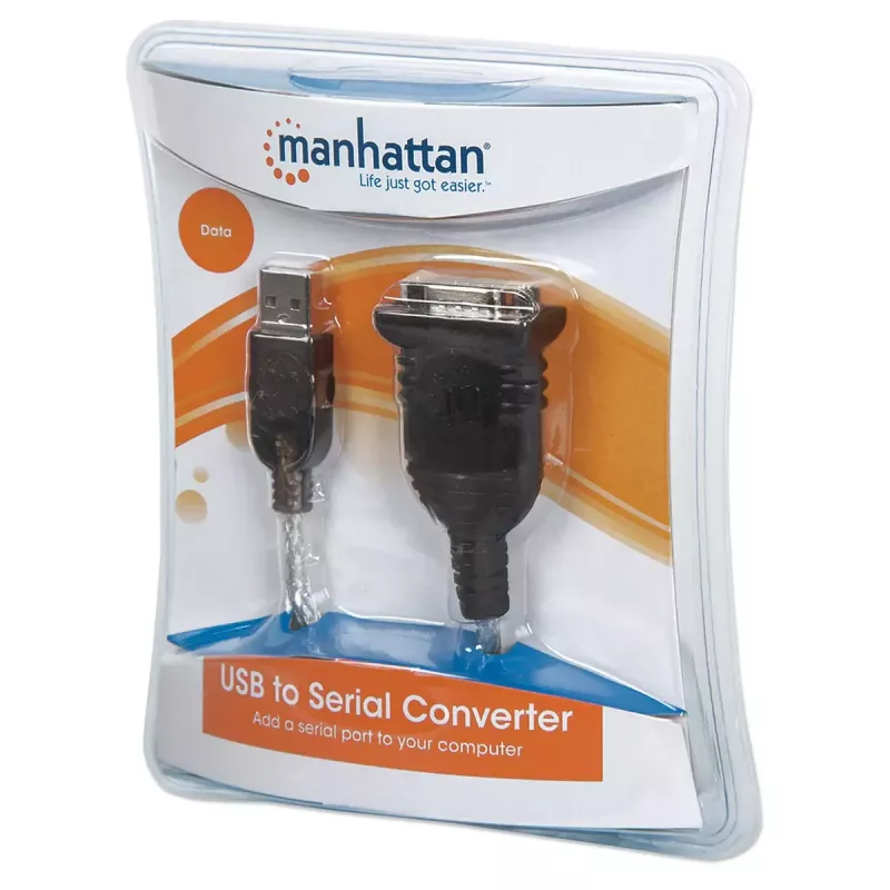 Kabel konwertera USB-A na szeregowy Manhattan 205146