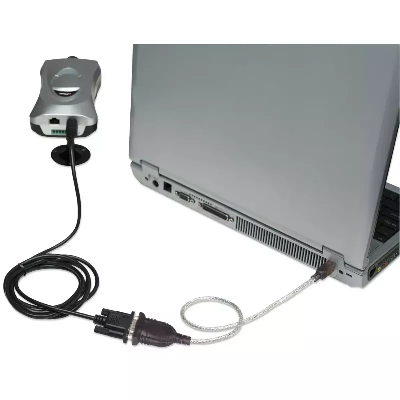 Kabel konwertera USB-A na szeregowy Manhattan 205146