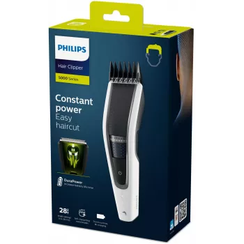 Philips serii 5000 HC5610/15 maszynka do strzyżenia włosów / trymer do brody, czarny, biały 28 Niklowo-metalowo-wodorkowy (NiMH)