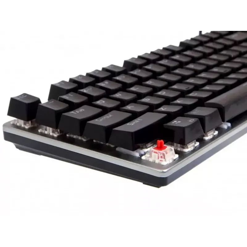 Przewodowa mechaniczna klawiatura gamingowa IBOX AURORA K-4 — QWERTY, 108 klawiszy, regulowane podświetlenie LED, wodoodporna, USB, kabel 1,6 m