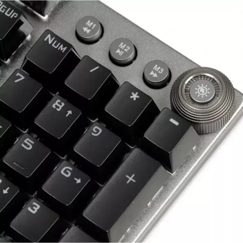 Przewodowa mechaniczna klawiatura gamingowa IBOX AURORA K-4 — QWERTY, 108 klawiszy, regulowane podświetlenie LED, wodoodporna, USB, kabel 1,6 m