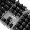 Przewodowa mechaniczna klawiatura gamingowa IBOX AURORA K-4 — QWERTY, 108 klawiszy, regulowane podświetlenie LED, wodoodporna, USB, kabel 1,6 m