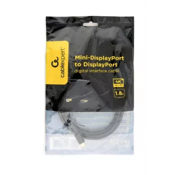 Kabel GEMBIRD Mini DisplayPort do DisplayPort, interfejs cyfrowy, 1,8 m, czarny