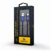 GEMBIRD Premium Jeans (denim) kabel USB Type-C z metalowymi złączami, 1 m, niebieski