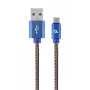 GEMBIRD Premium Jeans (denim) Micro-USB kabel With Metal Connectors, 2m, niebieski