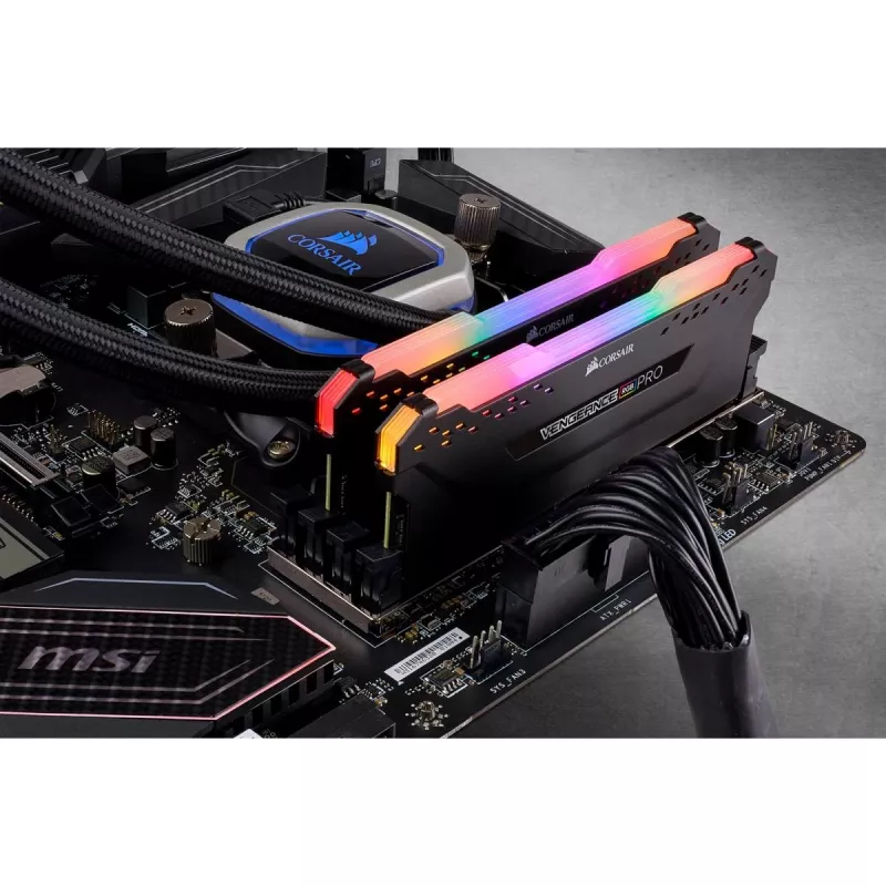 Pamięć CORSAIR 16GB DDR4 3200MHz 2x8GB DIMM C16 Vengeance RGB Pro - Czarny