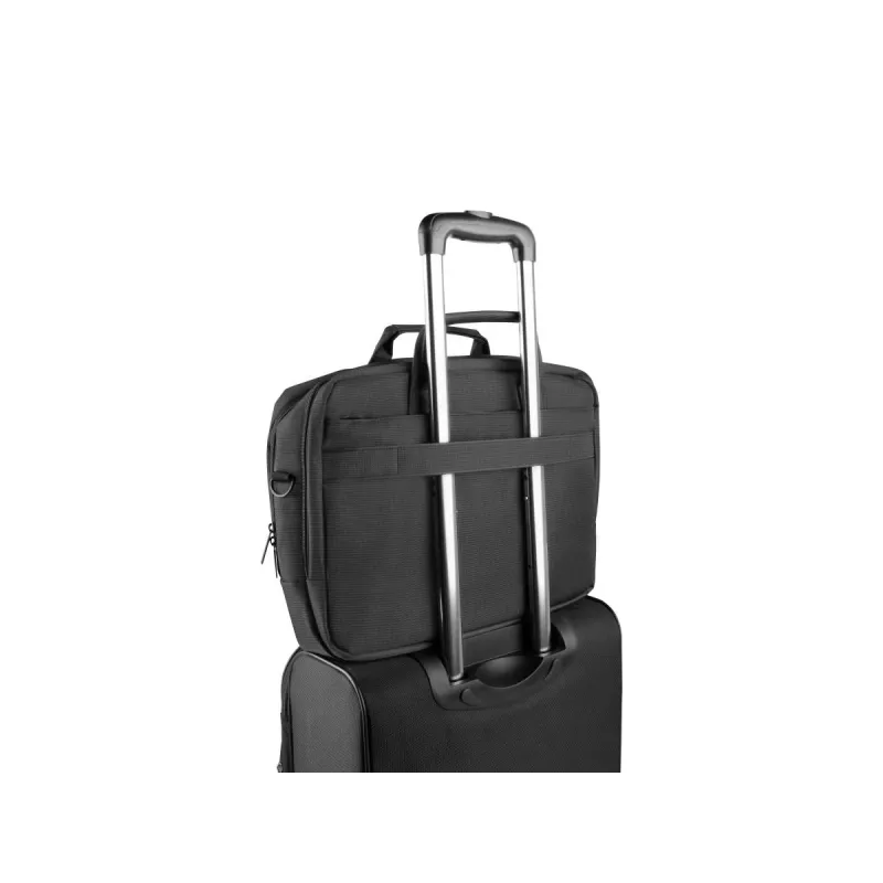 Teczka Natec Gazelle 39,6 cm (15,6 cala) Nylon, 2 komory, pasek na ramię, czarna