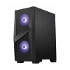 Obudowa komputerowa MSI MAG FORGE 100M Mid Tower Gaming 'Czarny, 2x 120mm RGB PWM Wentylator, 1x 120mm Wentylator, 1-6 RGB Hub, Panel ze szkła hartowanego, ATX, mATX, mini-ITX'