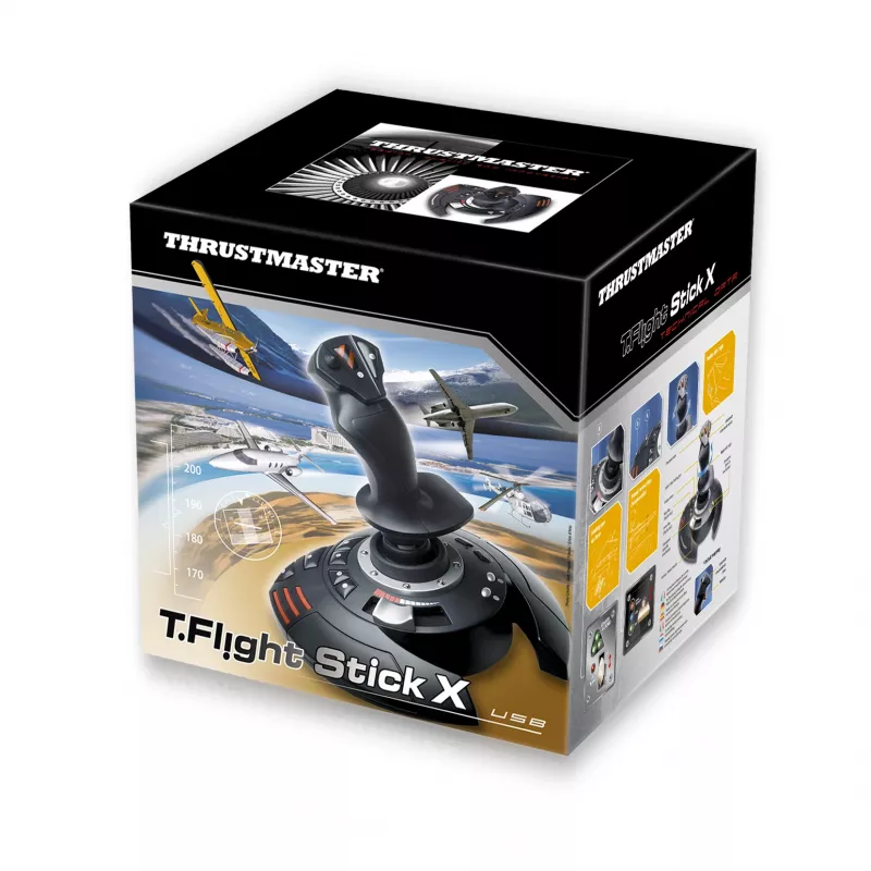 Thrustmaster T.Flight Stick X Czarny, czerwony, srebrny USB Joystick Analogue PC, Playstation 3