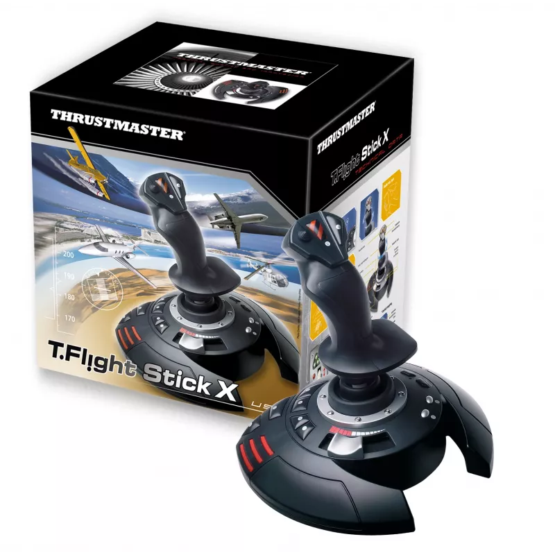 Thrustmaster T.Flight Stick X Czarny, czerwony, srebrny USB Joystick Analogue PC, Playstation 3