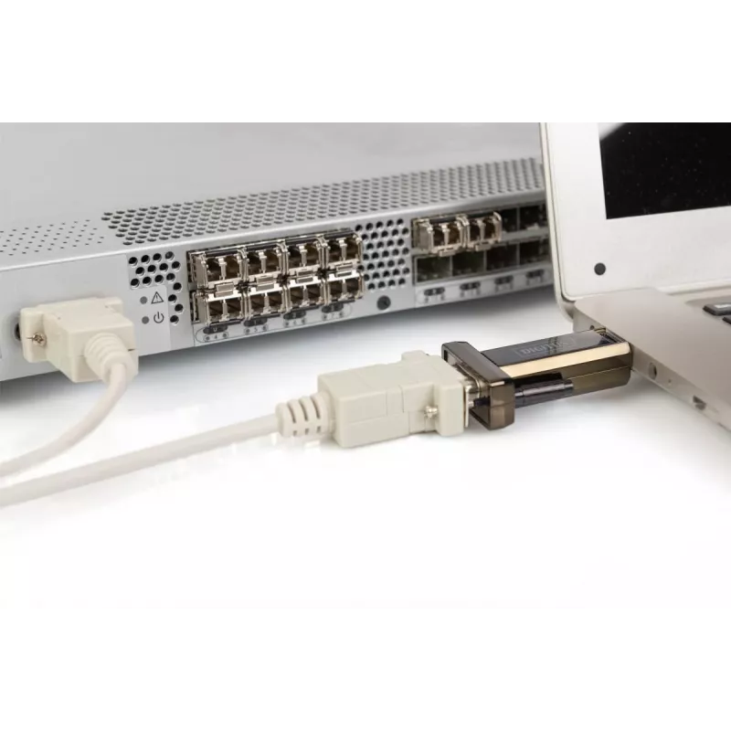 Konwerter DIGITUS USB 2.0 na szeregowy, DSUB 9M z kablem USB A 80cm