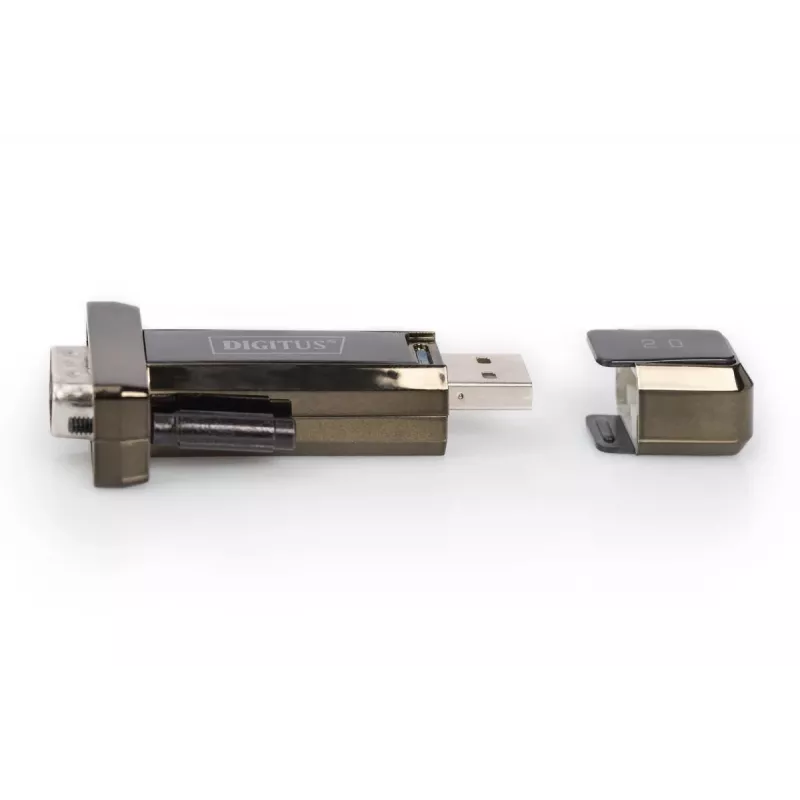 Konwerter DIGITUS USB 2.0 na szeregowy, DSUB 9M z kablem USB A 80cm