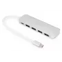DIGITUS USB-C HUB 4-Port PD 4x USB 3.0, 1x PD Charging, szary