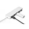 DIGITUS USB-C HUB 4-Port PD 4x USB 3.0, 1x PD Charging, szary