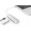DIGITUS USB-C HUB 4-Port PD 4x USB 3.0, 1x PD Charging, szary