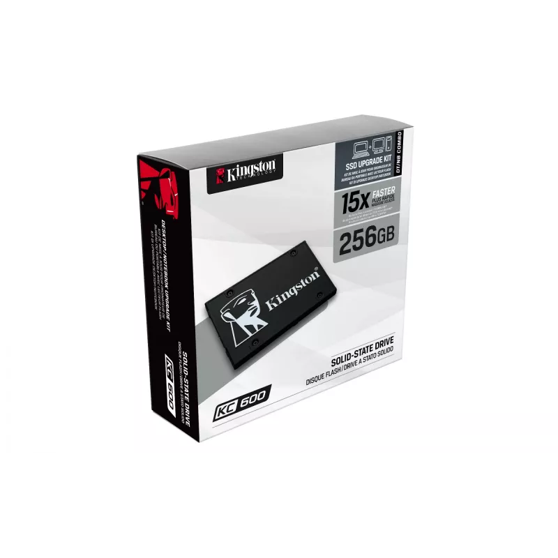 Kingston Technology 256G SSD KC600 SATA3 2.5 cala, 256 GB, 2.5 cala, 550 MB/s, 6 Gbit/s
