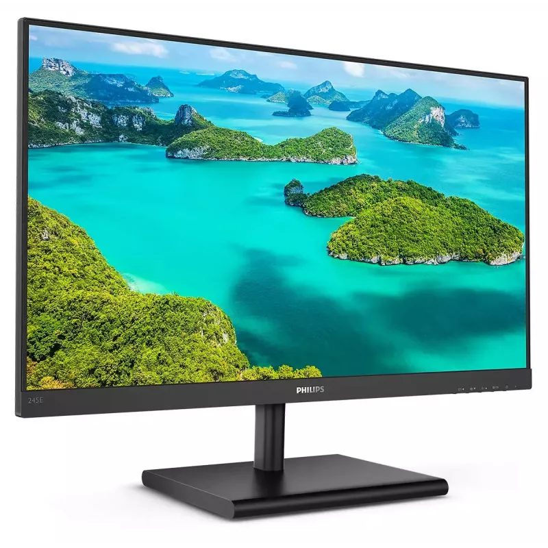 Philips E Line 245E1S/00 monitor komputerowy 60,5 cm (23,8 cala) 2560 x 1440 pikseli 2K Ultra HD LCD Czarny
