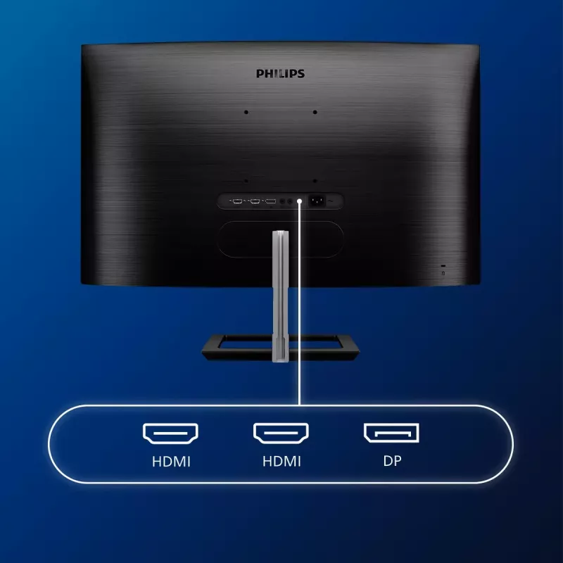 Philips E Line 328E1CA/00 monitor komputerowy 80 cm (31,5 cala) 3840 x 2160 pikseli 4K Ultra HD LCD Czarny
