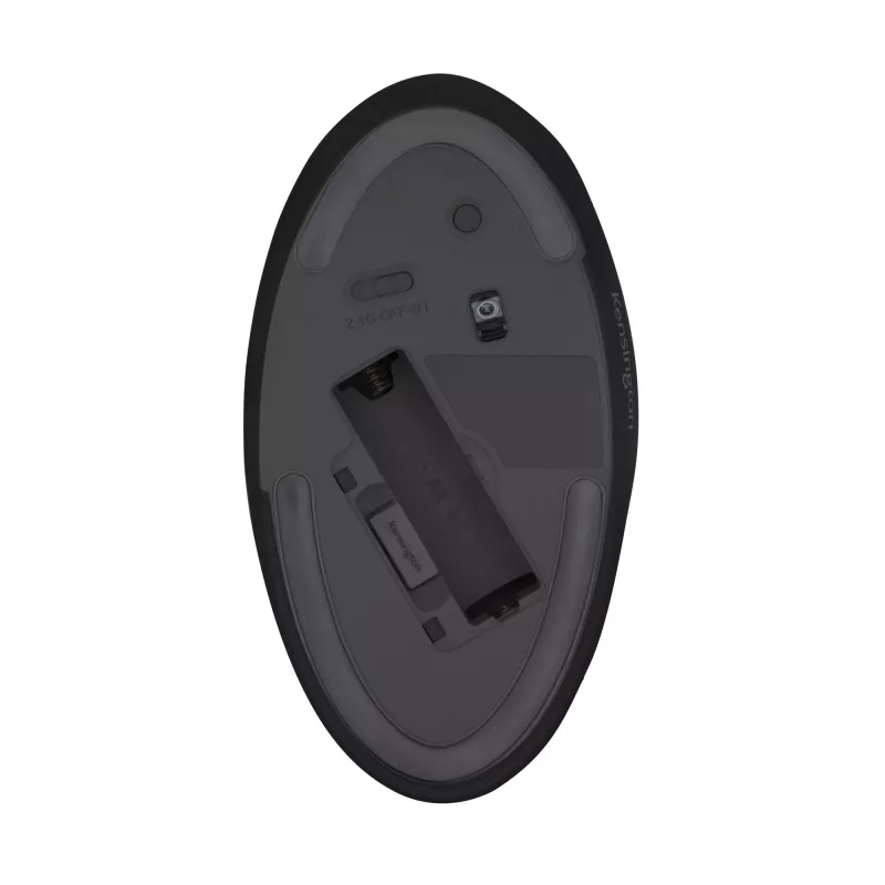 Mysz bezprzewodowa Kensington Pro Fit Ergo — czarna, praworęczna, RF + Bluetooth, 1600 DPI, czarna
