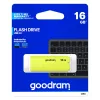Pamięć USB GOODRAM UME2 16 GB, USB 2.0 Type-A, żółta, 51×21 mm